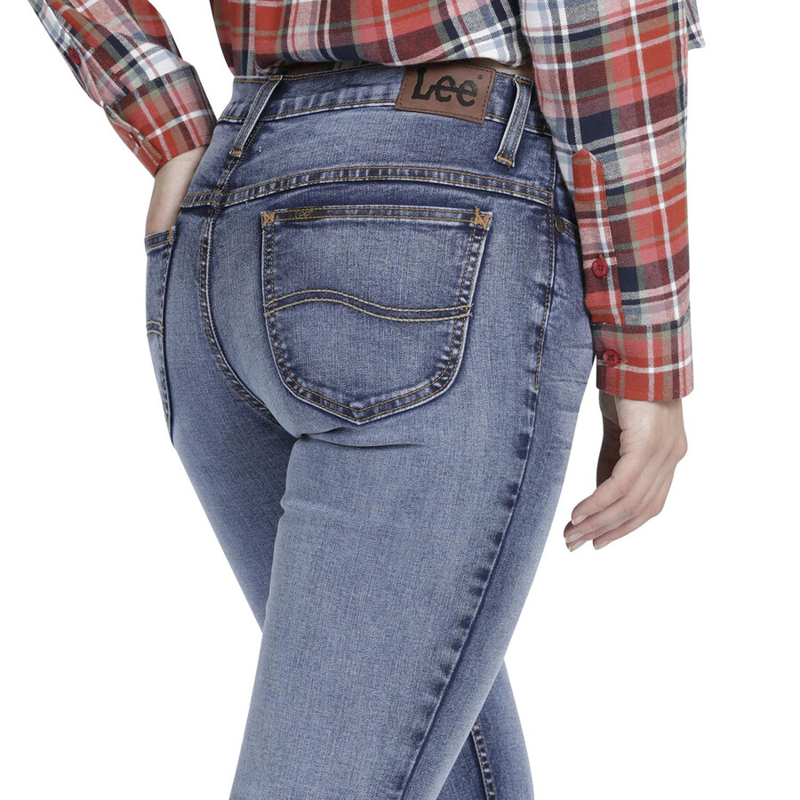 vaqueros de corte bota para mujer lee 340
