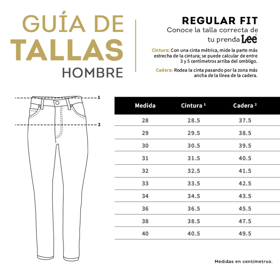 lee jeans regular fit para hombre 141