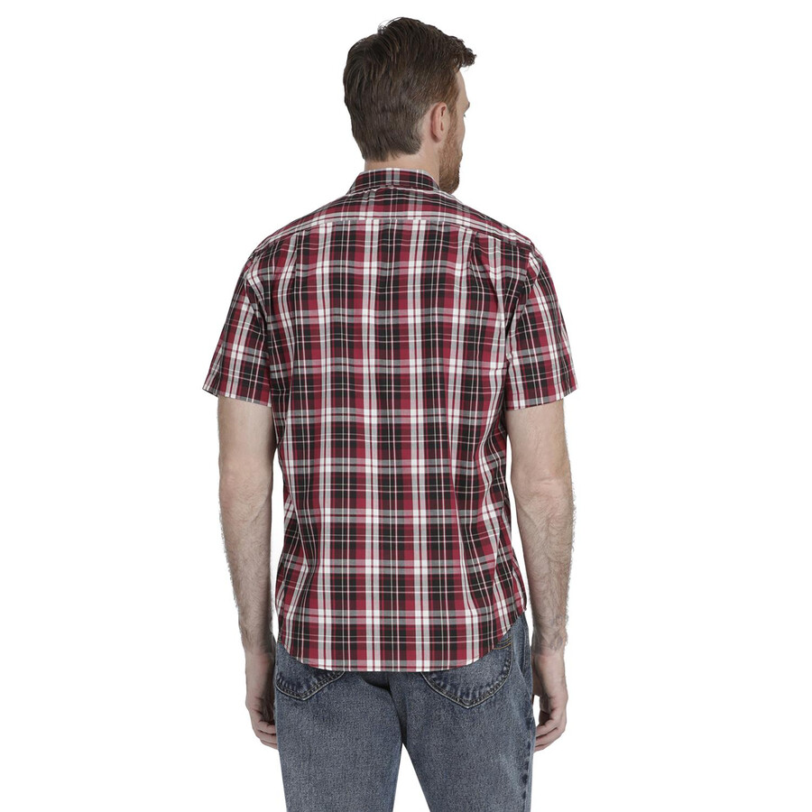 camisa informal de manga corta de corte entallado para hombre lee 360