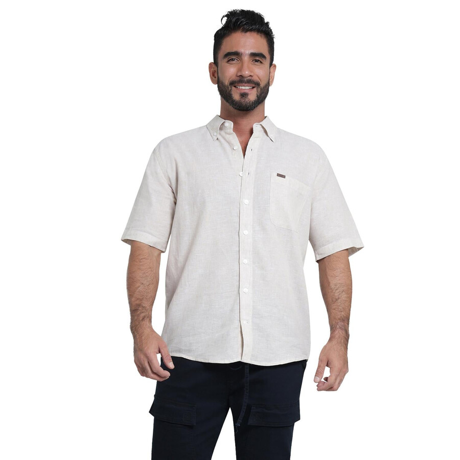 camisa informal de corte regular para hombre lee 411