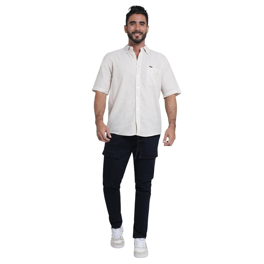 camisa informal de corte regular para hombre lee 411