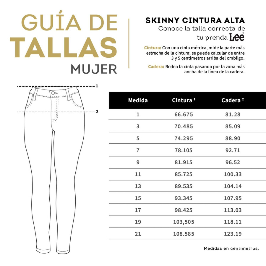 vaqueros lee para mujer con cintura ancha y ajustados a52